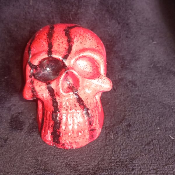 Handmade Gothic Resincrete Skull Halloween Horror Decoration