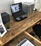 Corner Desk Office Desk, Custom Made Reclaimed Scaffold Boards Rustic Desk, Indu - Image 5
