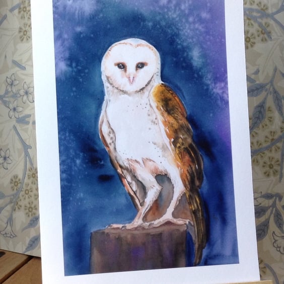“Twilight Owl" giclee print