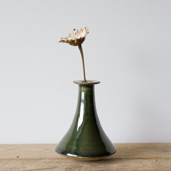 Green Bud Vase