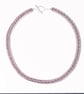 Pink and Silver Netted Necklace - Image 5