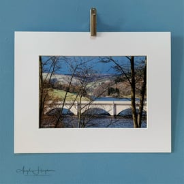 Bridge Colour Photograph - Ladybower Reservoir and A57