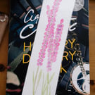 Original Hand Painted Pink Flower Bookmark