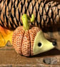 Hedgekin small ceramic hedgehog pumpkin decoration