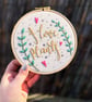 Embroidery Hoop Art - I Love Plants
