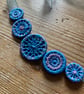 Dorset Button Necklace, Bluebells - Image 2