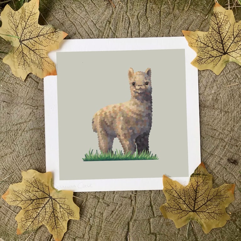 Alpaca Art Print