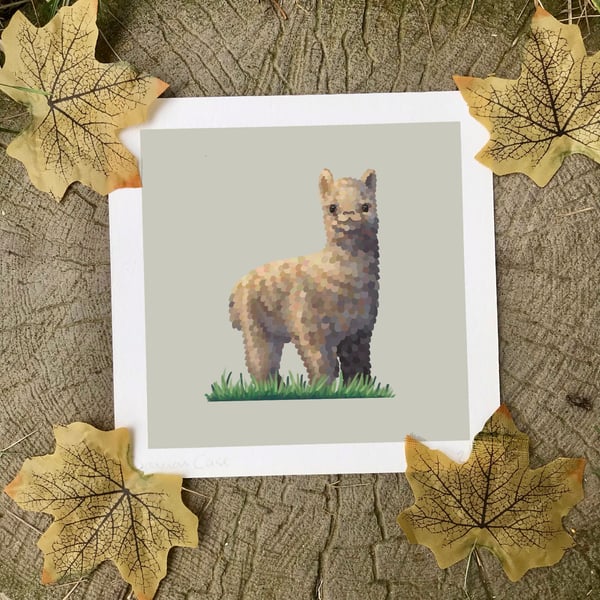 Alpaca Art Print