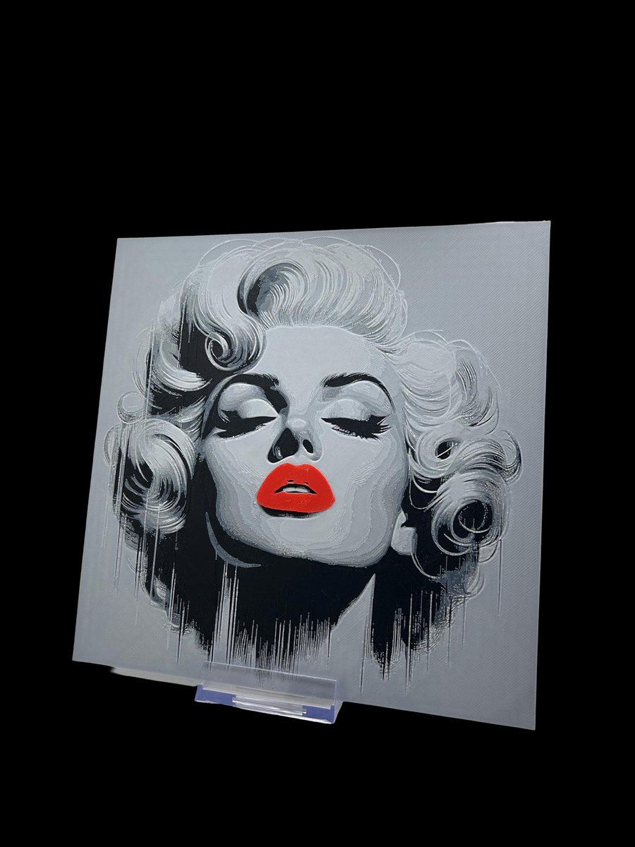 Marilyn Monroe 3D Printed Fan, Wall Art