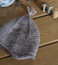 Pixie baby hat - hand knit little pixie style hat with ear flaps and a tassel - Image 3