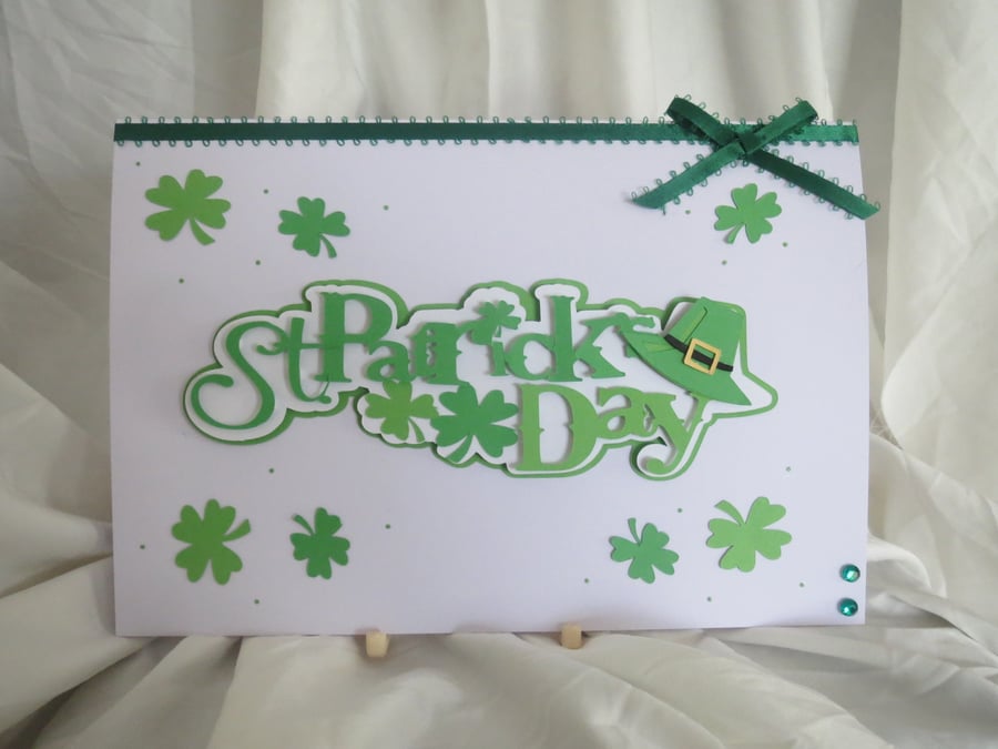 St Patricks Day Handcrafted card