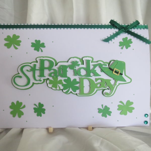 St Patricks Day Handcrafted card