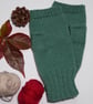 Wool Knitted Fingerless Gloves with a Toadstool Motif - Image 3