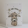 'Happy Birthday' - Handmade C6 Blank Card