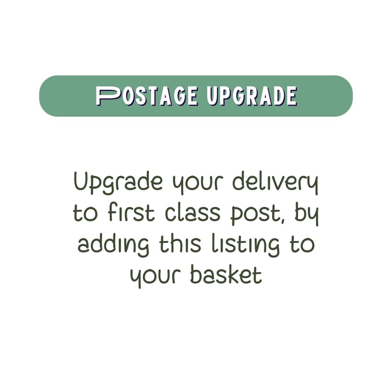 Upgrade your Card Delivery to First Class Post for a Speedy Delivery