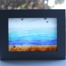 Seconds Sunday 16cm x 12cm Fused Glass Seascape 'All At Sea'