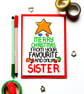 Christmas Card From Your Favourite Sister Funny Christmas Card From Your Sister - Image 9
