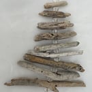 A Driftwood Christmas Tree Decoration with Clear Beads.