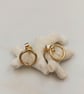 9ct Gold Circle Stud Earrings - Image 9