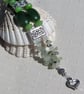 Nephrite Jade, Peridot & Green Prehnite Gemstone Beaded Bracelet "Serene Glory" - Image 6