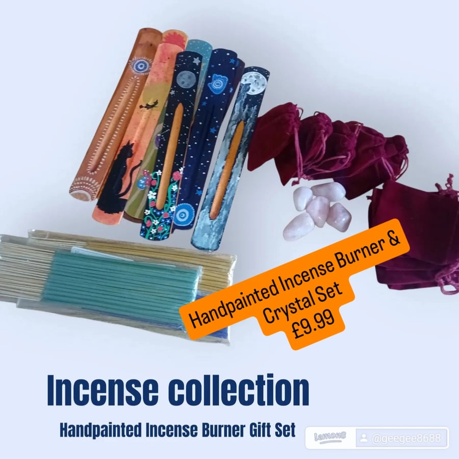 Incense & Crystal Gift Set 