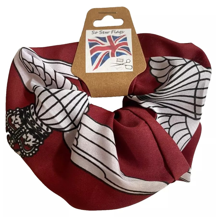 Parachute Regiment Paras Flag Hair Scrunchie Scrunchies Accessory Band Elastic