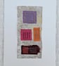 Colourful Combinations Red Orange Pink Lilac Handstitched Geometric Art Pictures - Image 5