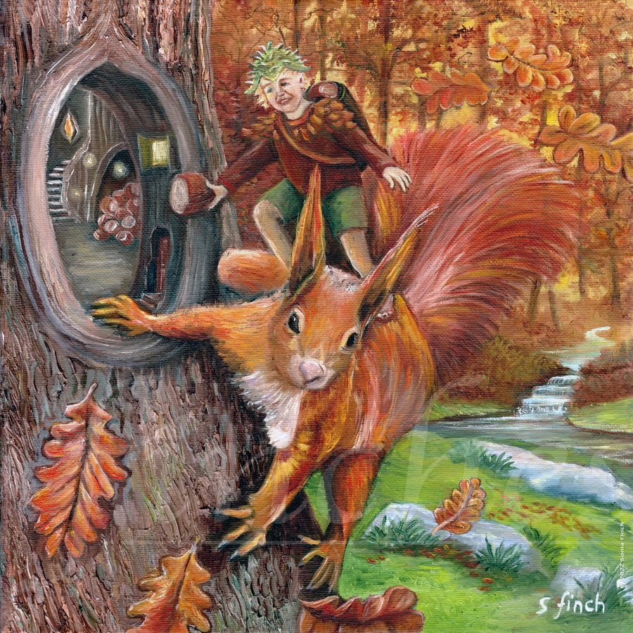 Autumn Chestnut Elf - Limited Edition Giclée Print