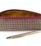 Upcycled Tweed Pencil Case - Handmade - Image 3
