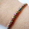 Cord Bracelet - Rainbow Cotton