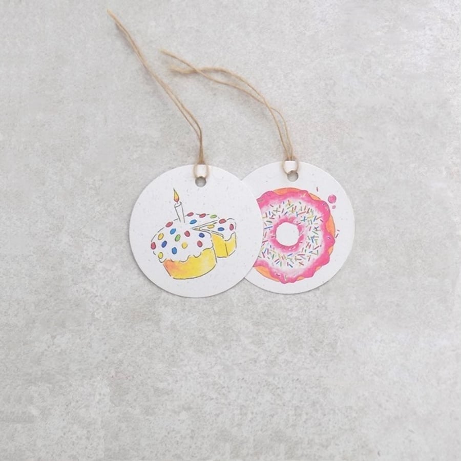 Pack of 2 gift tags of the same design of your choice, ecofriendly group D