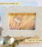 Harvest mouse with wheat stalks, postcard size art, letterbox art gift - Image 5