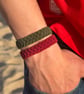 Celtic design macrame unisex adjustable bracelet  - Image 3