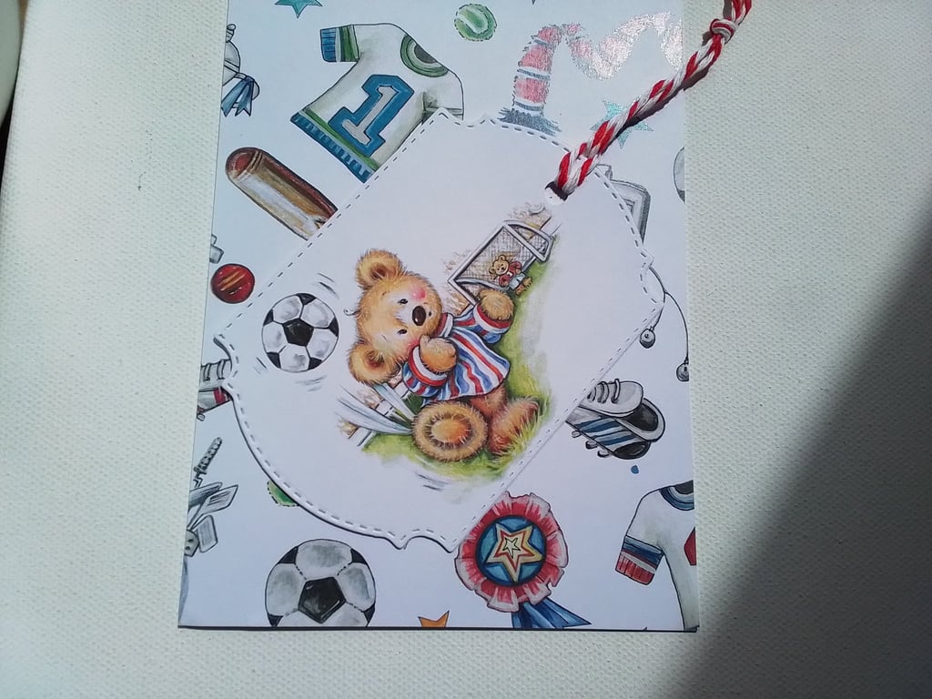 Handmade sport card. Birthday card. Ref 423