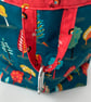 Cotton Drawstring with hanging Tab - Tree themed fabric design - Image 5