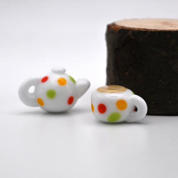 small glass teapot and tea cup