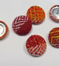Red and Orange Covered Buttons - Image 1
