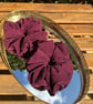 Disco Party Sparkle Scrunchies, Silver Metallic Glitter Oversized XXL Scrunchies - Image 4