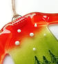Xmas jumper tree decoration, Christmas tree ornament, fused glass, festive decor - Image 5