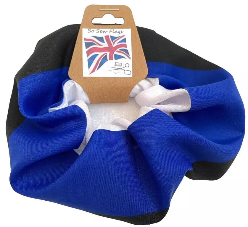 Estonia Flag Hair Scrunchie Scrunchies Accessory Band Elastic