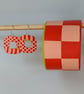 Spotty or chequered double earrings  - Image 5