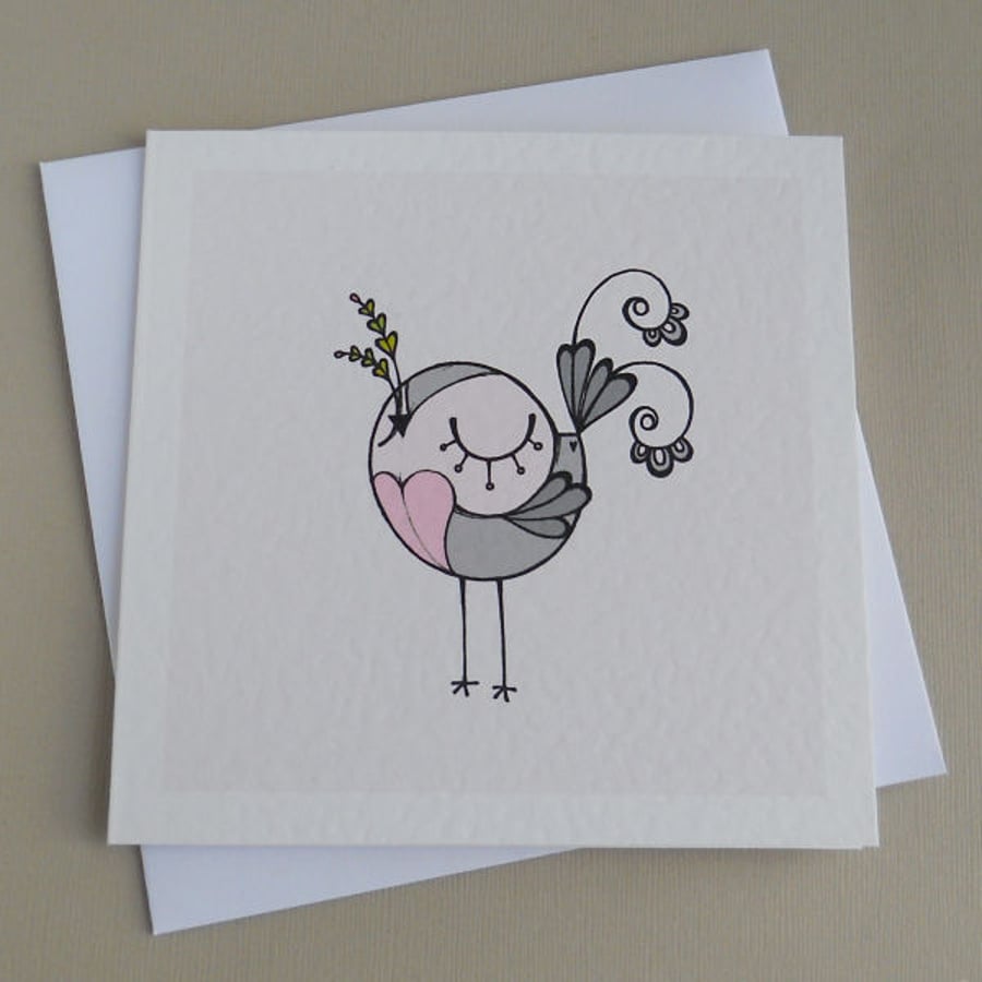 baby bird mothers day card