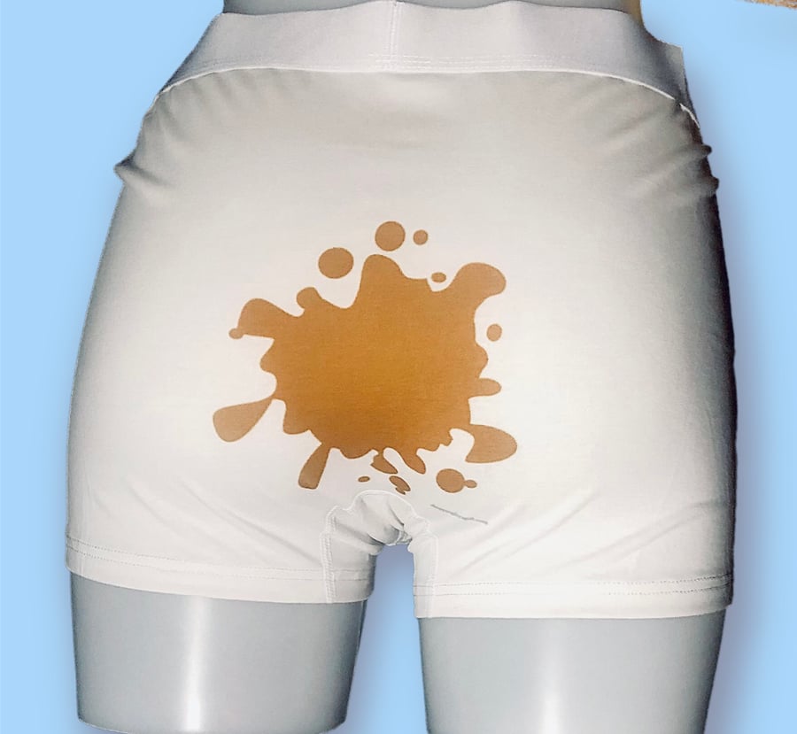 Mens Boxer Shorts. Poo Splatter Funny Birthday,... - Folksy