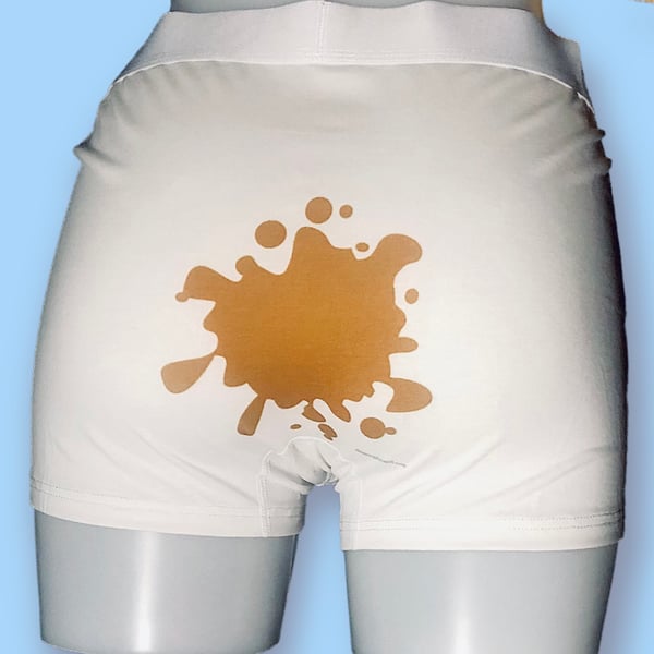 Mens Boxer Shorts. Poo Splatter Funny Birthday, Christmas Underwear Man’s Gift