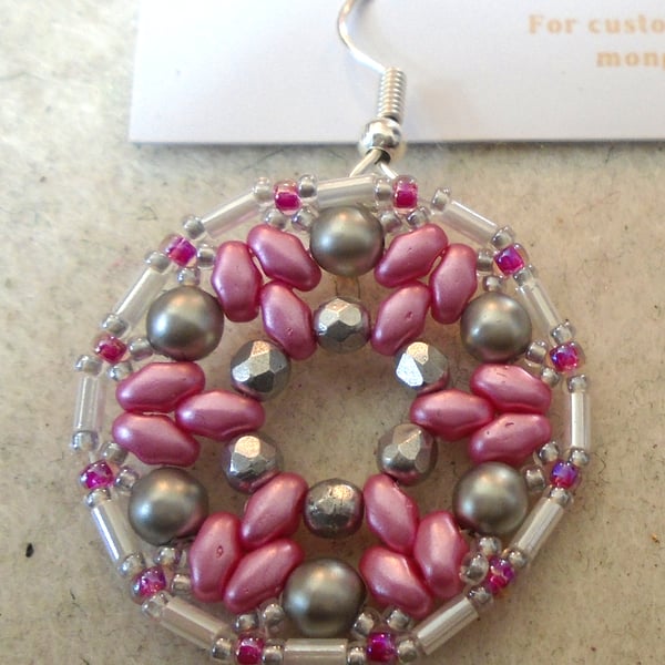 1920s-style bead earrings (customisable)