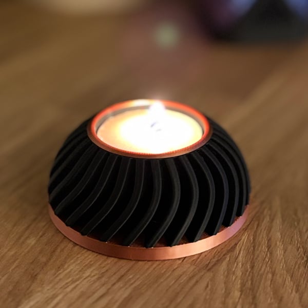 Tea Light Holder - 3D Printed - Modern Candle Holder