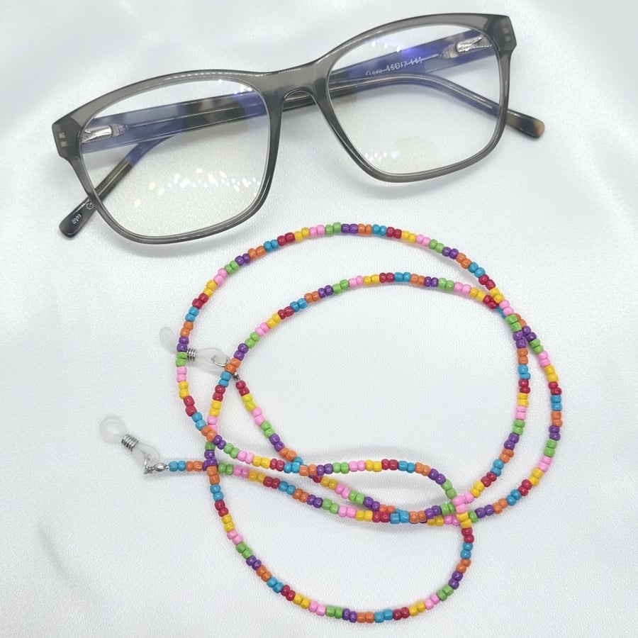 Beaded Glasses Chain, Spectacle Chain, 