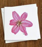 Lily Blank Floral Card - Image 2