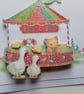 Any occasion card. 'Just for you' card. Handmade card. Funfair. Ref 011.  - Image 10
