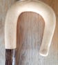 Handmade Crook - Varnished Ash on Hazel - Scottish Hiking Walking Stick D3